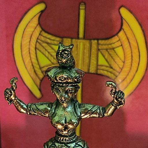 Minoan snake goddess figure