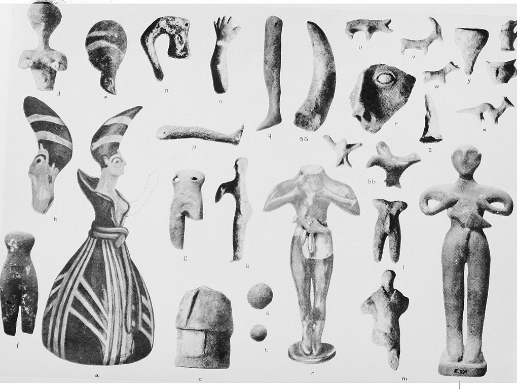 various Minoan Goddess artifacts