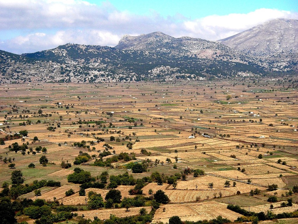 Lasithi Plateau, Crete, Greece view - Photo by Wikimedia Commons user Haloorange