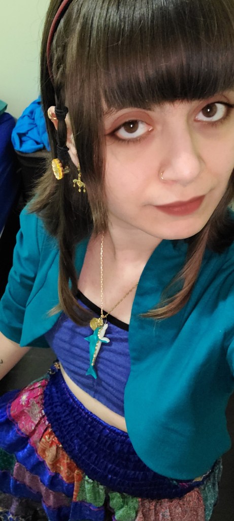 and another photo of me in my Dolphin Fresco inspired clothing