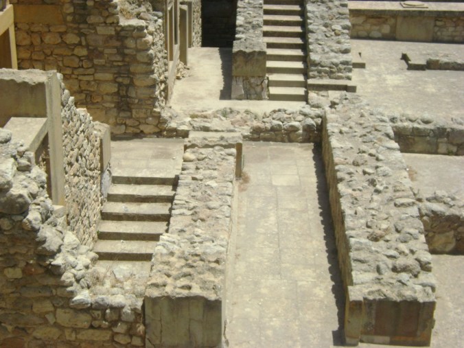 Knossos stonework, paths, and stairs