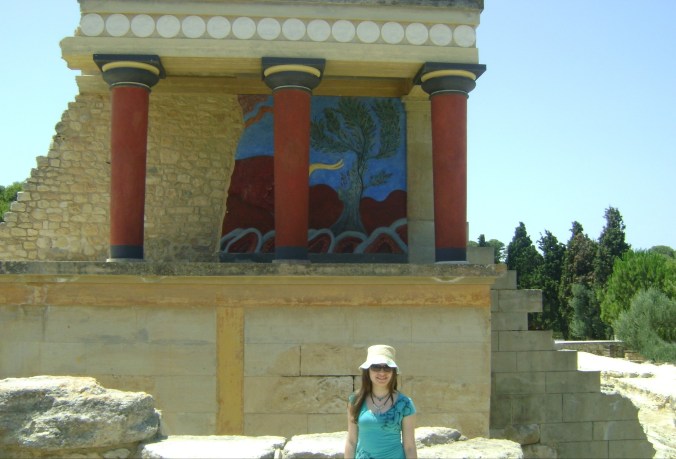 Me by the Restored North Entrance with the Charging Bull fresco