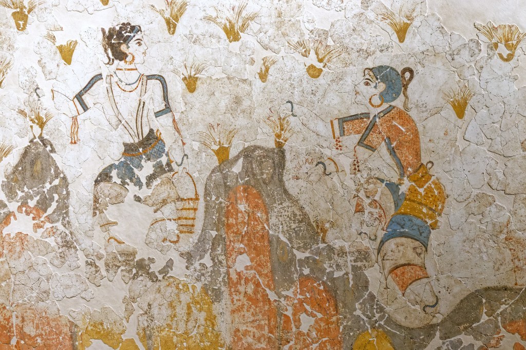 Minoan girls picking saffron